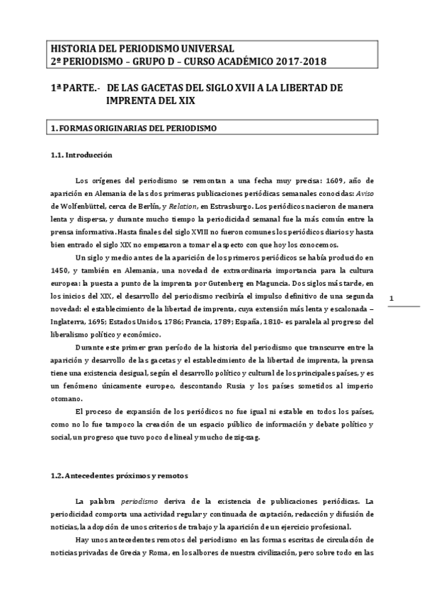 Miniatura del documento Historia del Periodismo Universal - Parte 1.pdf