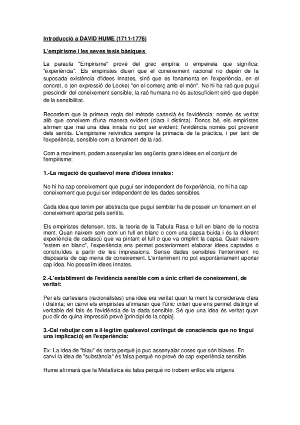 Miniatura del documento Introduccio-a-Hume.-Les-tesis-basiques-de-lempirisme.docx