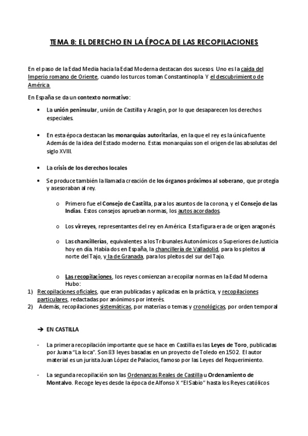 Miniatura del documento TEMA 8 EL DERECHO EN ÉPOCA DE LAS RECOPILACIÓNES.pdf