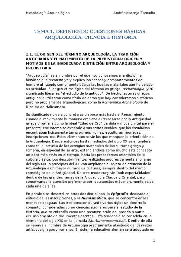 Miniatura del documento Metodología Arqueológica. Tema 1.docx