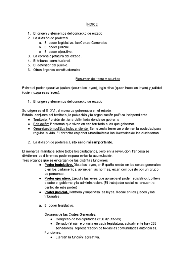 Miniatura del documento Tema 1. Teoría del estado y la división de poderes.pdf