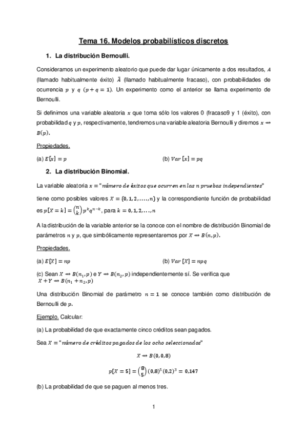 Miniatura del documento Tema 16. Modelos probab discret.pdf