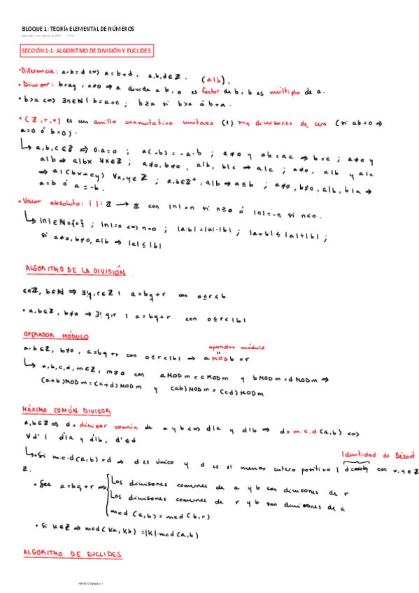 Miniatura del documento BLOQUE 1. TEORÍA ELEMENTAL DE NÚMEROS.pdf