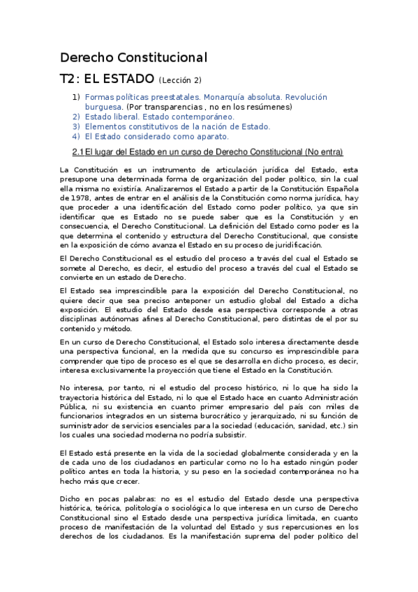 Miniatura del documento Tema 2 Derecho Constitucional.docx
