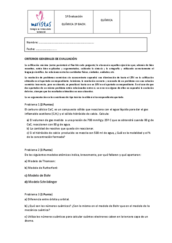 Miniatura del documento EXAMENES-QUIMICA-2-BACH-MARISTAS.pdf