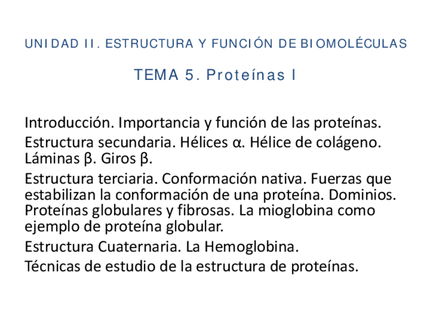 Miniatura del documento TEMA-5-PROTEINAS-I-copia.pdf