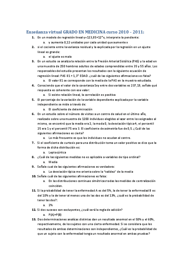 Miniatura del documento Lote con mil y un examenes bioestadística (medicina).pdf
