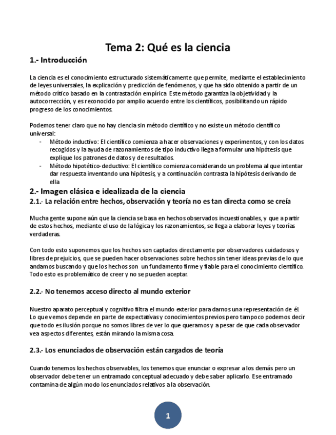 Miniatura del documento Tema 2 Que es la ciencia.pdf