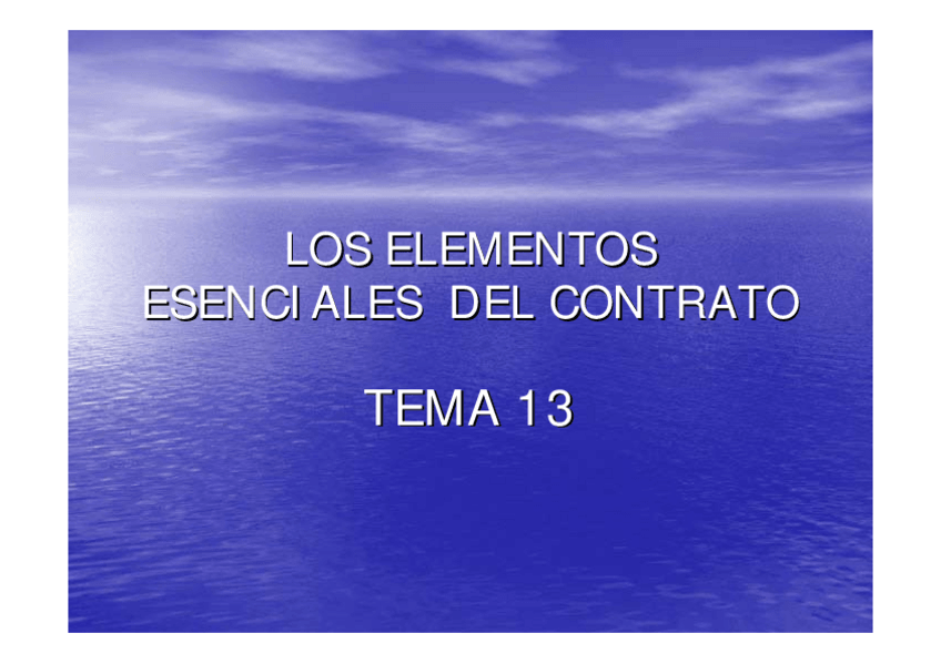 Miniatura del documento TEMA 13 Los elementos esenciales del contrato.pdf