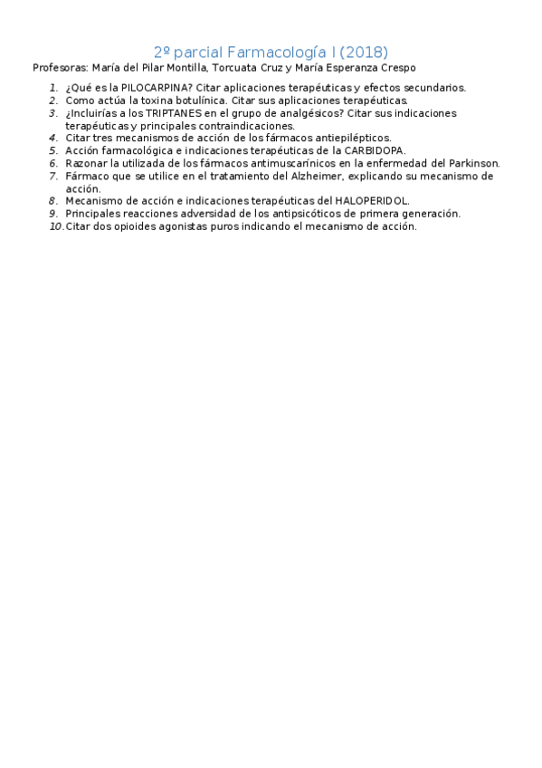 Miniatura del documento 2º parcial Farma I 2018.docx