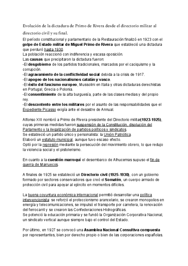 Miniatura del documento Evolucion-de-la-dictadura-de-Primo-de-Rivera-desde-el-directorio-militar-al-directorio-civil-y-su-final.pdf