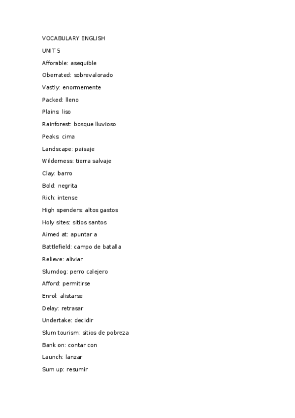 Miniatura del documento vocabulary english.docx