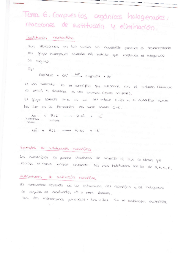 Miniatura del documento Tema 6. Compuestos orgánicos halogenados. Reacciones de sustiución y eliminación.pdf