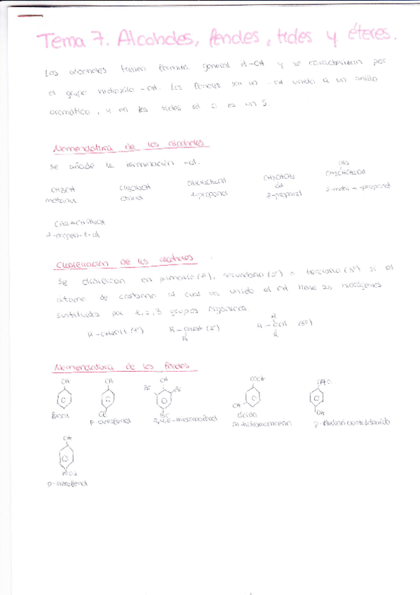 Miniatura del documento Tema 7. Alcoholes- fenoles, tioles y éteres.pdf
