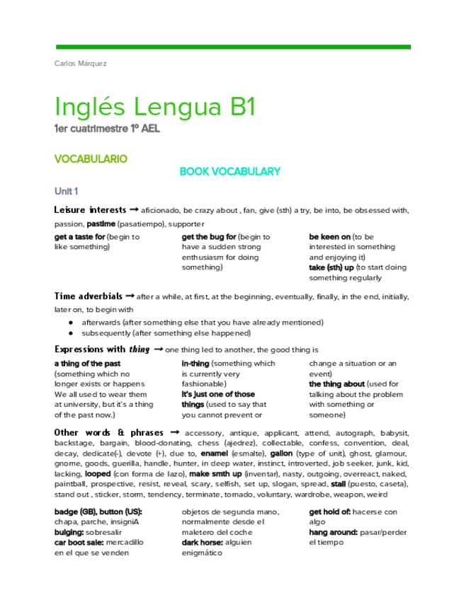 Miniatura del documento Inglés B1 (A) - Vocabulary (1).pdf