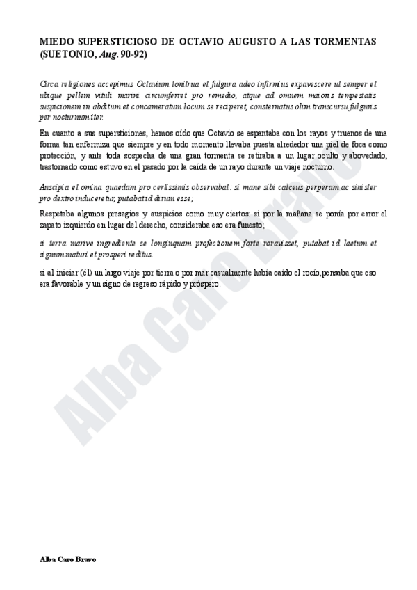 Miniatura del documento TRADUCCIÓN - MIEDO SUPERSTICIOSO DE OCTAVIO AUGUSTO A LAS TORMENTAS - SUETONIO.pdf