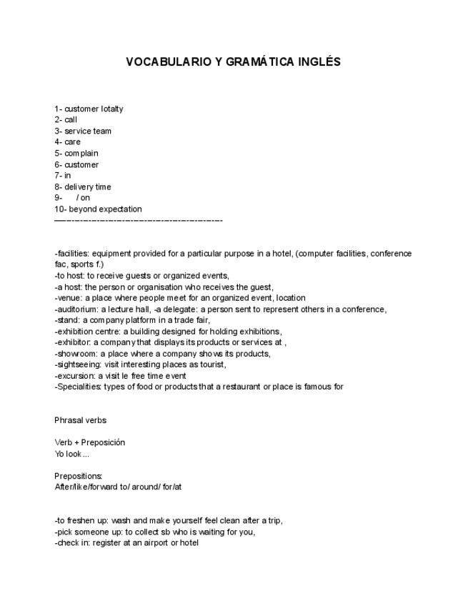 Miniatura del documento Ingles-I - Gramatica y vocabulario.pdf