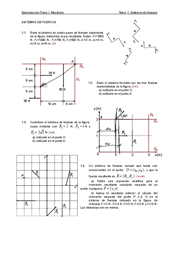 Miniatura del documento Ejercicios-Tema-1SISTEMASDEFUERZAS.pdf