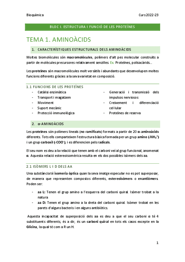 Miniatura del documento Bloc 1: Estructura i funció de les proteïnes Tema 1-5.pdf