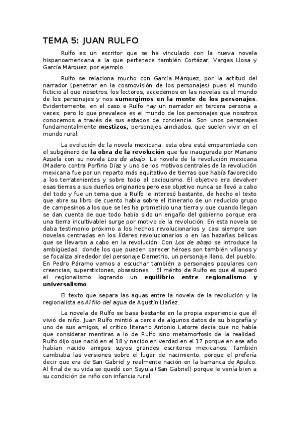 Miniatura del documento Tema 5. Rulfo..docx