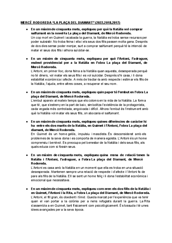 Miniatura del documento La Plaça del diamant i aigües encantades, preguntes contestades.pdf