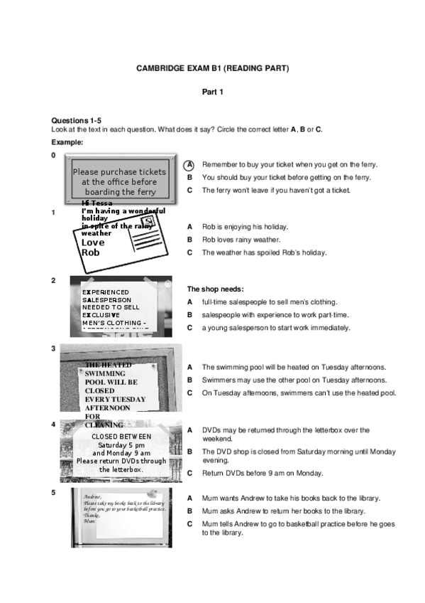 Miniatura del documento EXAM b1 CAMBRIDGE.docx