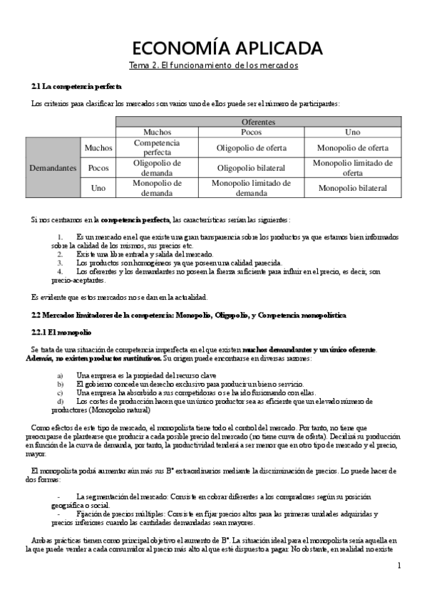 Miniatura del documento Tema 2. El funcionamiento de los mercados.pdf