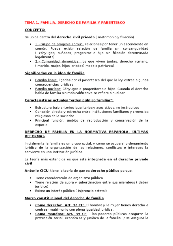 Miniatura del documento TEMA 1. FAMILIA- DERECHO DE FAMILIA Y PARENTESCO.docx