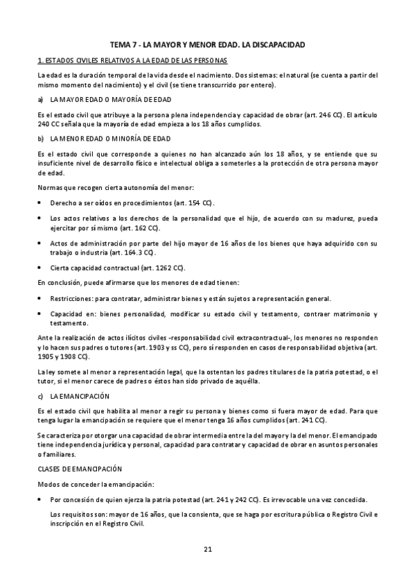 Miniatura del documento LECCIÓN 7. La mayor y menor edad. La discapacidad.pdf