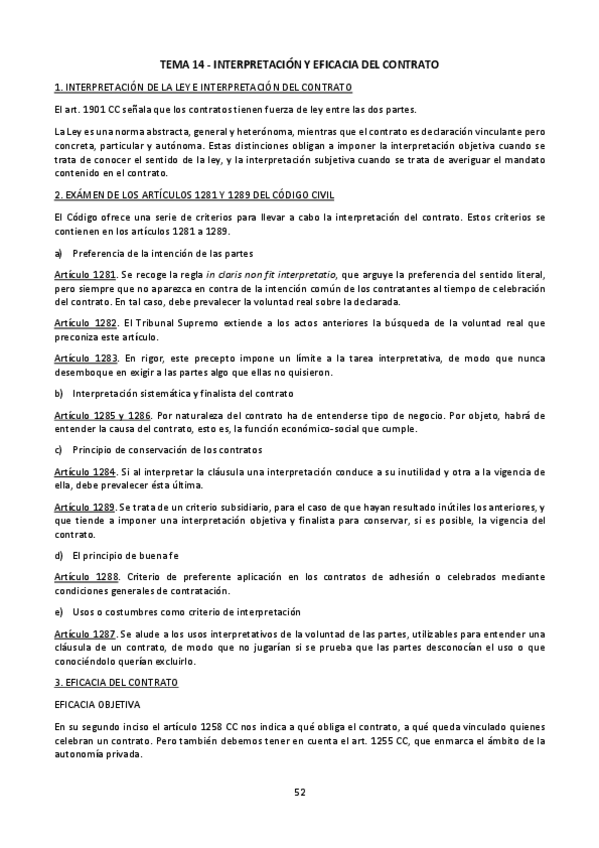 Miniatura del documento LECCIÓN 14. Interpretación y eficacia del contrato.pdf