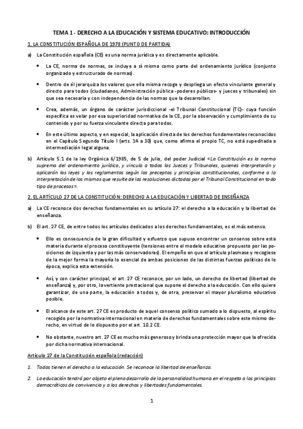 Miniatura del documento TEMA 1. Derecho a la educación y sistema educativo.pdf