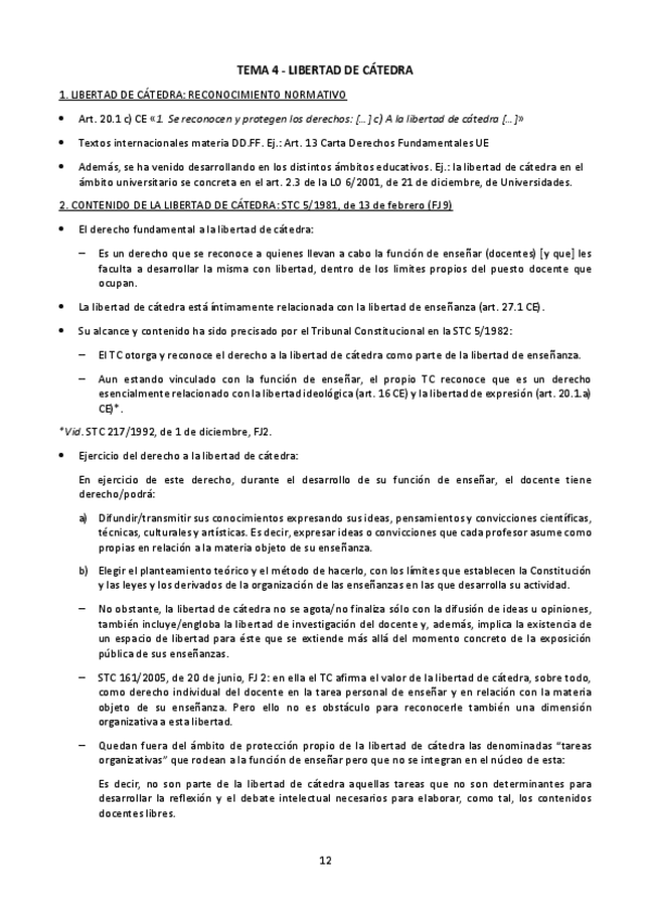 Miniatura del documento TEMA 4. Libertad de cátedra.pdf