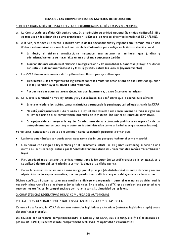 Miniatura del documento TEMA 5. Las competencias en materias de educación.pdf