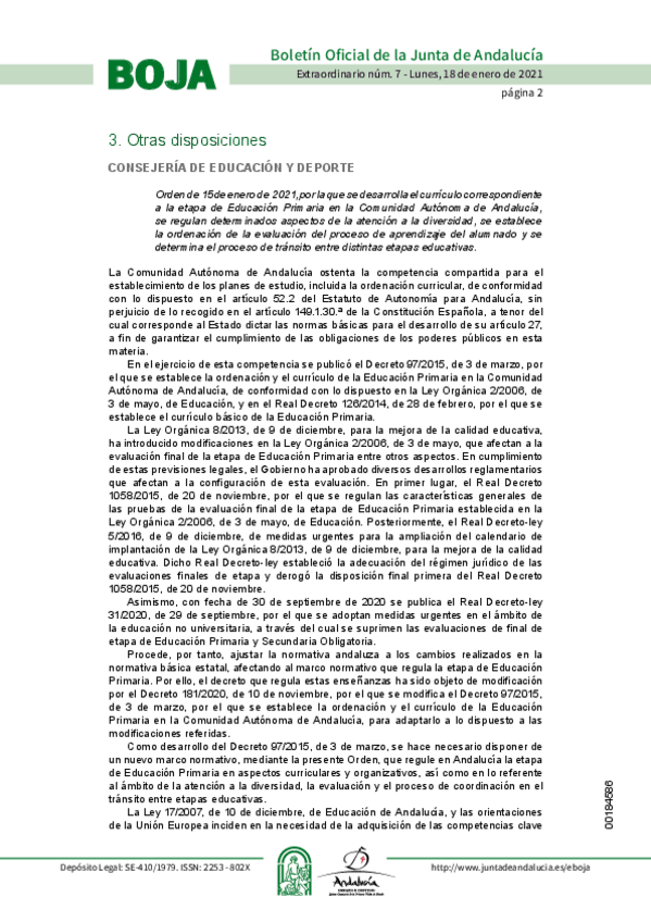 Miniatura del documento Orden15enero2021EducacionPrimaria.pdf
