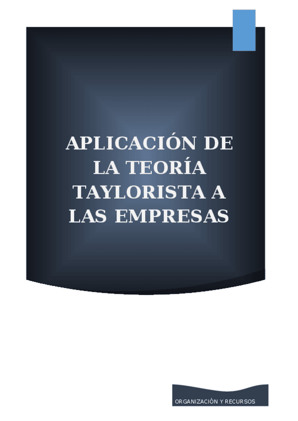 Miniatura del documento Aplicación de la teoría Tayorista a las empresas FINAL.doc