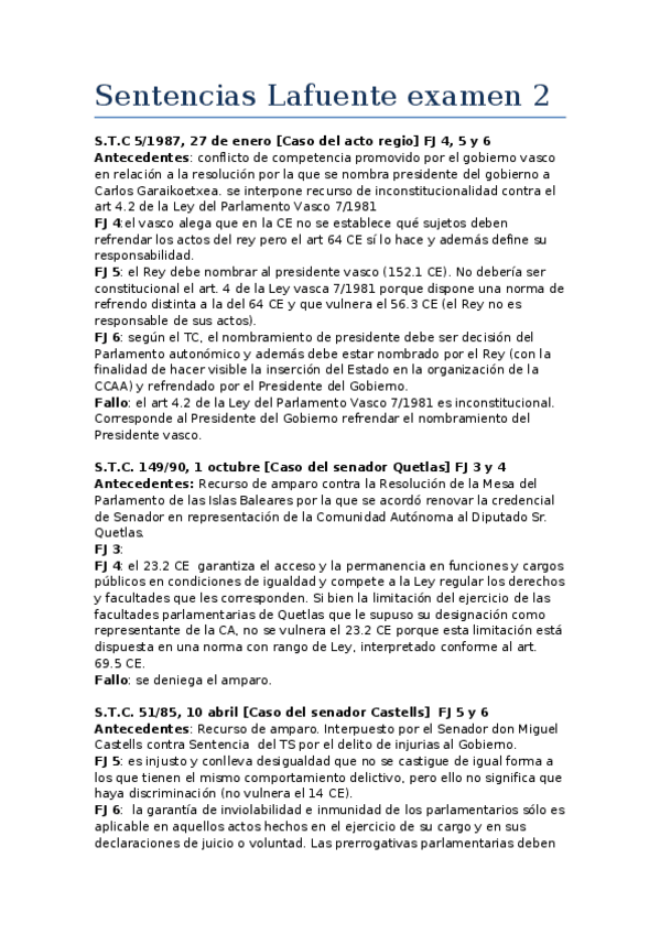 Miniatura del documento Sentencias Lafuente examen 2 Consti 1.docx