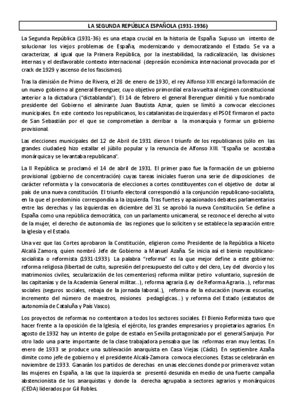 Miniatura del documento TEMA 7 LA-SEGUNDA-REPUBLICA-ESPANOLA-1931-1936.pdf