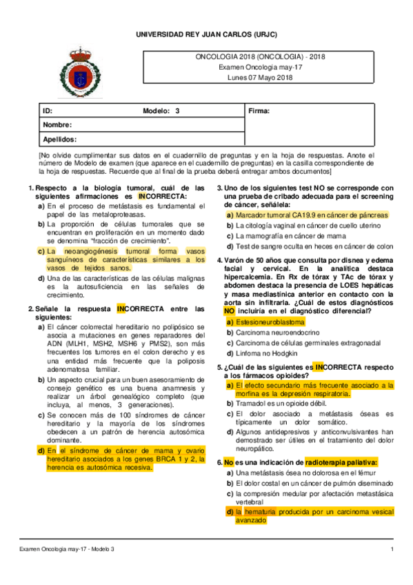 Miniatura del documento Examen-Oncologia-soluciones.pdf