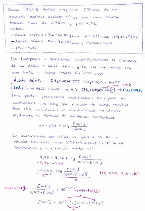 Miniatura del documento Ejercicio tampón (solución amortiguadora de pH) paso a paso | U4 - Técnicas electroquímicas.pdf