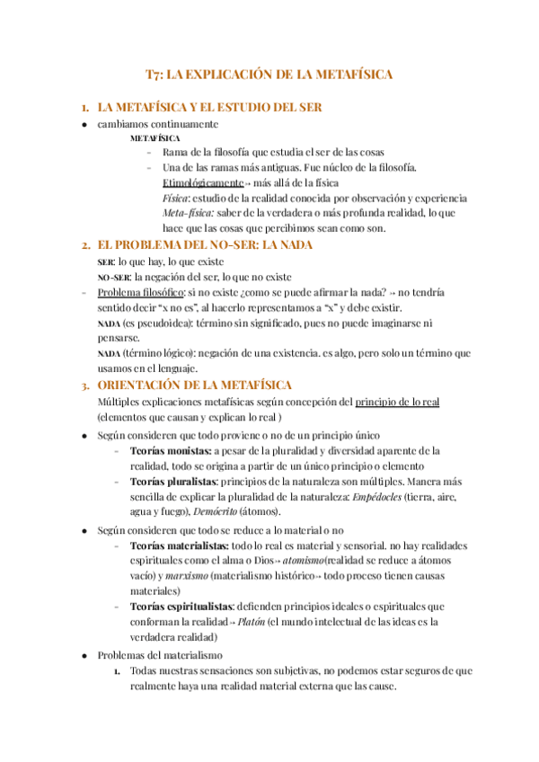 Miniatura del documento Filo T7: la explicación de la metafísica.pdf