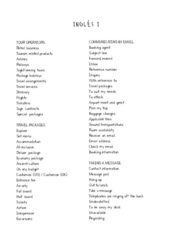 Miniatura del documento TODO EL VOCABULARIO DE INGLÉS I.pdf