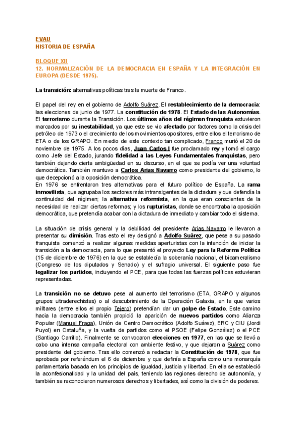 Miniatura del documento HISTORIA - 12. Normalizacion de la democracia en Espana y la integracion en Europa.pdf