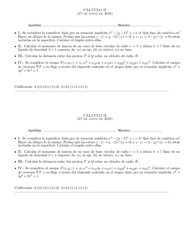 Miniatura del documento Calculo-II-Parcial-1-Recuperacion-Minas-2015-2016.pdf