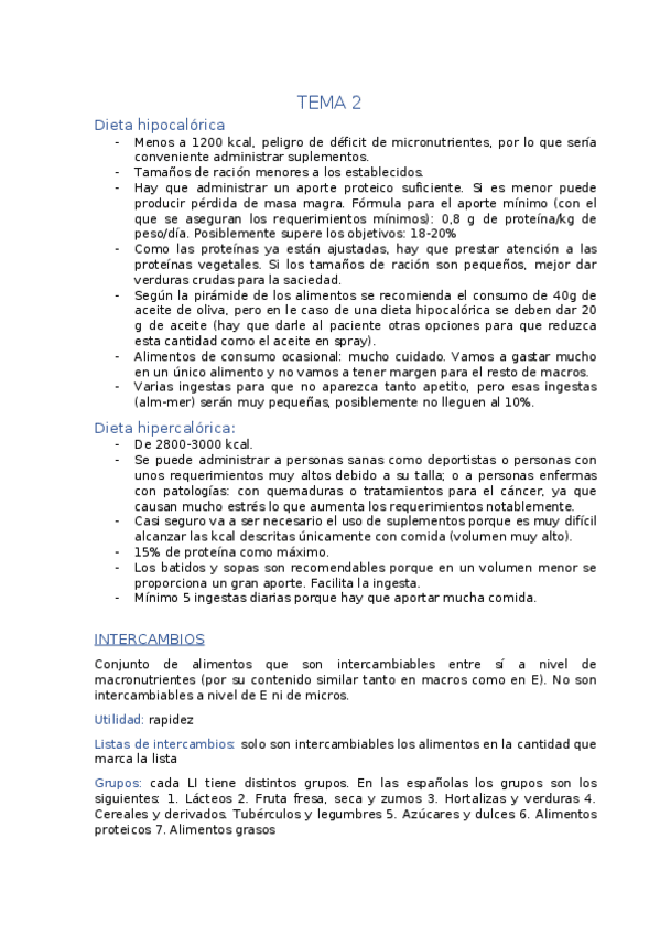 Miniatura del documento APUNTES Tema 2 Dieta por intercambios.docx