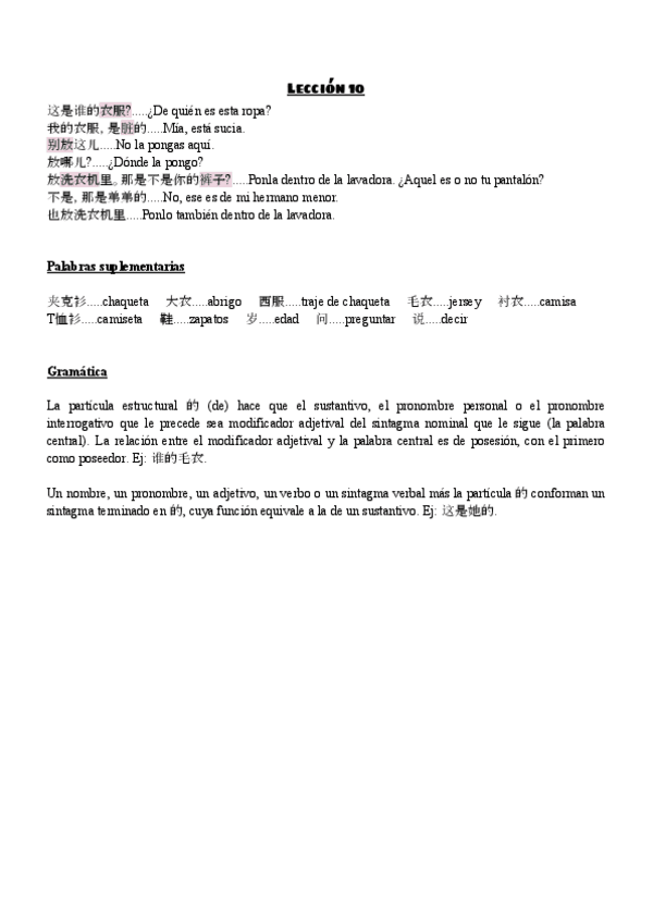 Miniatura del documento Chino de Hoy - U.10.pdf