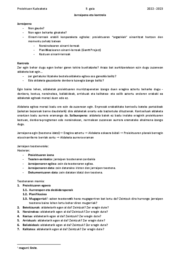 Miniatura del documento 9. gaia - Jarraipena eta Kontrola (Apunteak).pdf