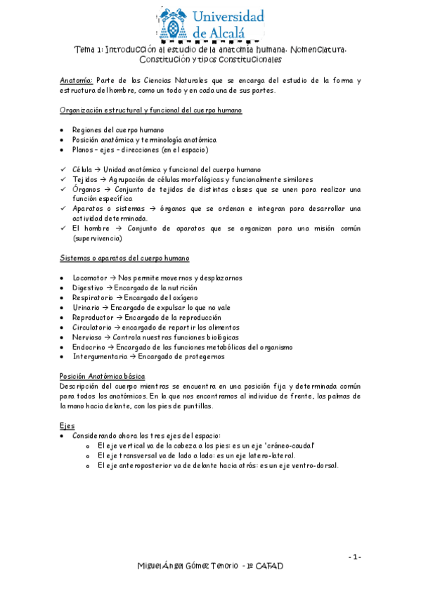 Miniatura del documento Apuntes 1º Anatomía Humana.pdf