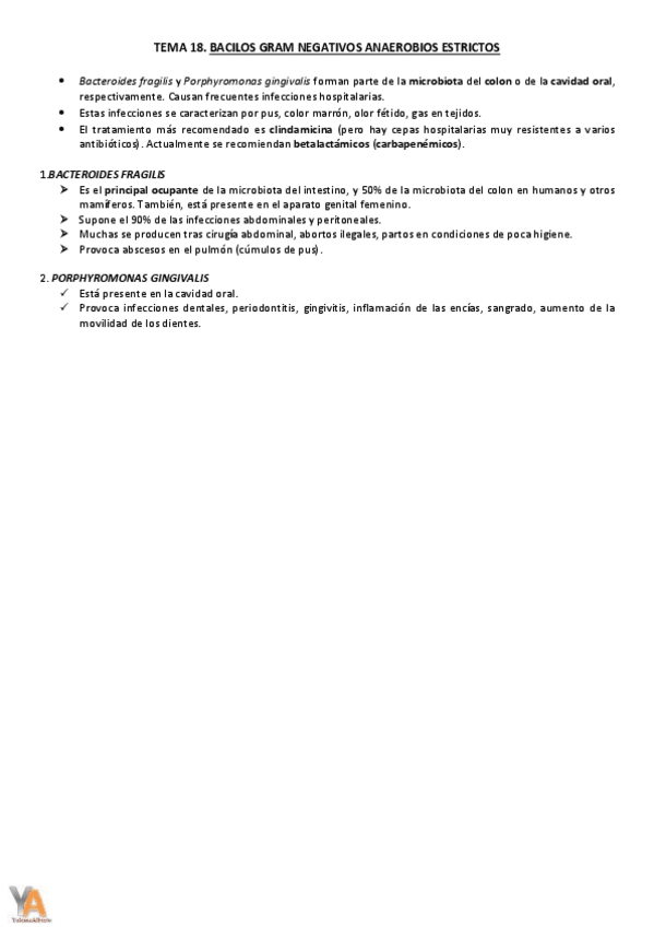 Miniatura del documento TEMA 18 BACILOS GRAM NEGATIVOS ANAEROBIOS ESTRICTOS.pdf