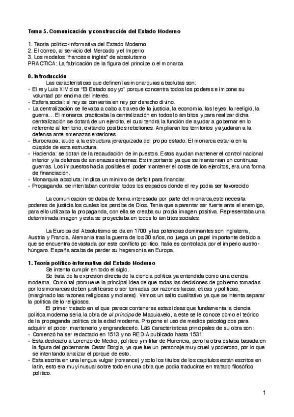 Miniatura del documento Tema 5 comunicacion y constuccion del estado moderno.pdf