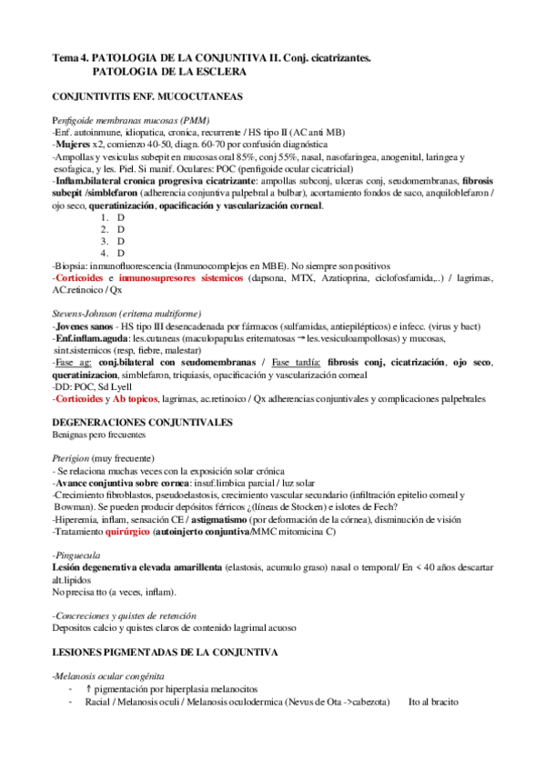 Miniatura del documento 4. Patologia de la conjuntiva II. Conj.cicatrizantes. Tum. y degen. conj. Patologia de la Esclera.doc